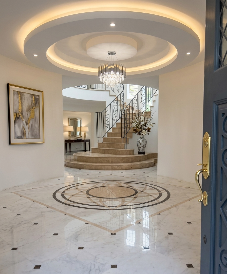 Marble Staircase & Floor